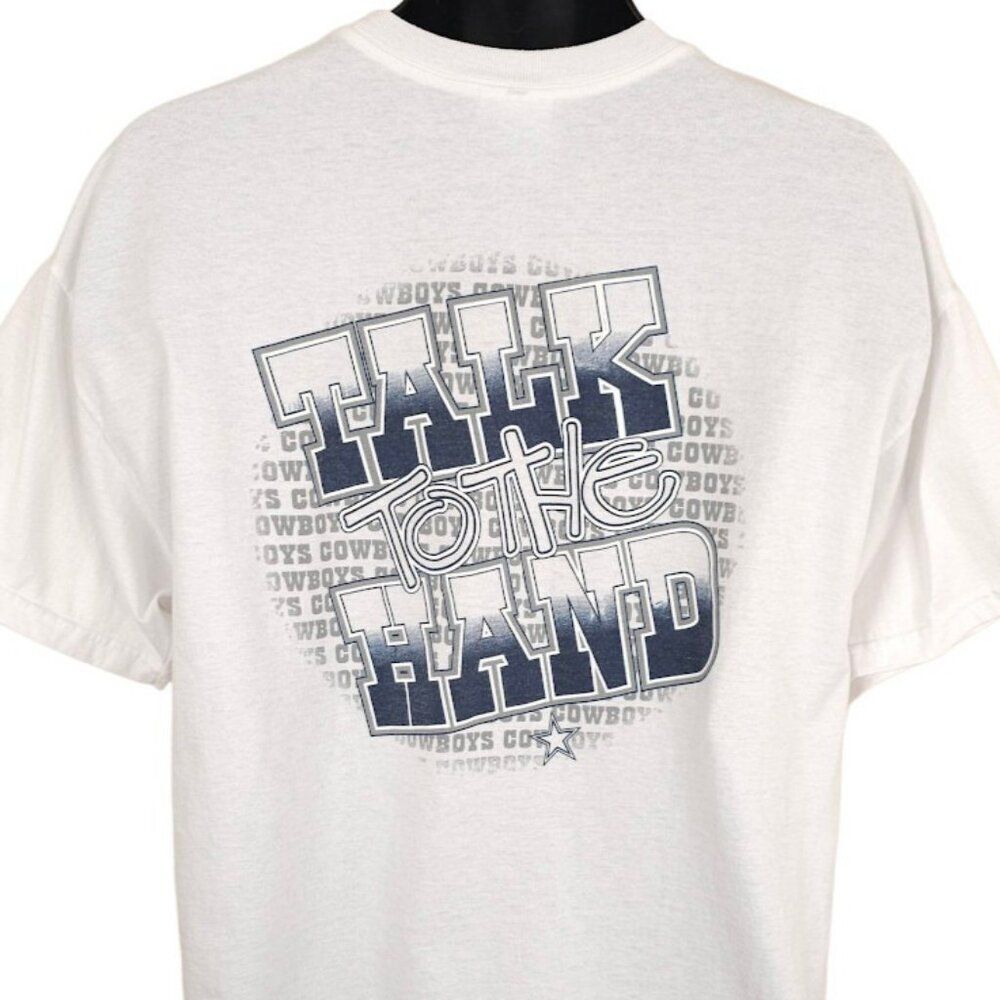 Vintage Dallas Cowboys T Shirt Mens Size XL White 90s Y2K NFL Football